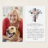 Eucalyptus Bloemenkruis Foto Gedenkteken Kaart (Voorkant /achterkant)