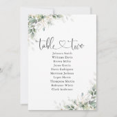 Eucalyptus Bloementafel nummer 2 Zitkaarten (Voorkant)