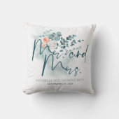 Eucalyptus bloemige groene boeket elegant kussen (Voorkant)