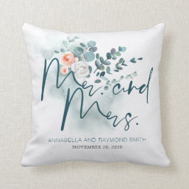 Eucalyptus bloemige groene boeket elegant kussen