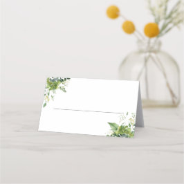 Eucalyptus Bloemige Groene Elegante Trouw Plaatskaartje