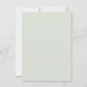 Eucalyptus Bloemige Groene Huwelijks RSVP Uitnodig Kaart (Achterkant)