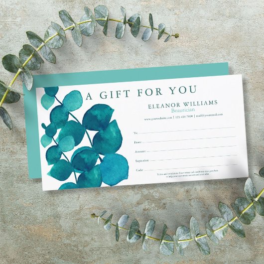 Eucalyptus Bloemige Klant Cadeaubon