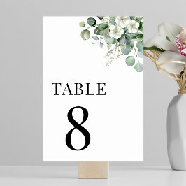 Eucalyptus Bloemrijke Zomer Groene Tafel 8 Trouwen Kaart