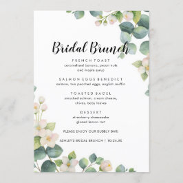 Eucalyptus Bloom Boho Bridal Menu