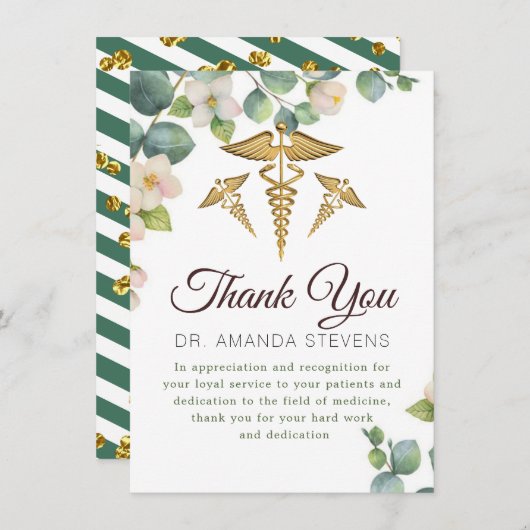 Eucalyptus Bloom Doctor | Verpleegkundige bedankt  (Voorkant / Achterkant)