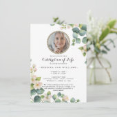 Eucalyptus Bloom Foto's vieren het leven Kaart (Staand voorkant)