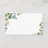 Eucalyptus Bloom Wishing Well for Wedding Informatiekaartje (Achterkant)