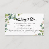 Eucalyptus Bloom Wishing Well for Wedding Informatiekaartje (Voorkant)