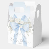 Eucalyptus Blue Bow Baby Boy Shower Bedankdoosjes (Geopend)
