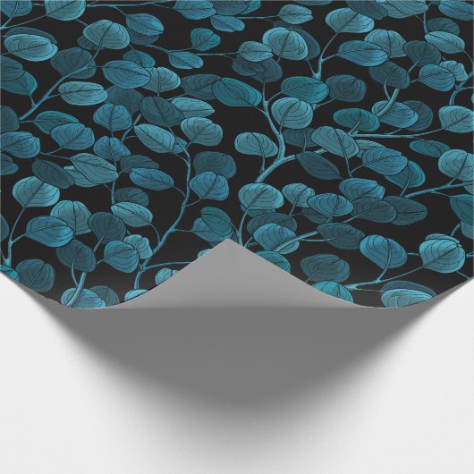 eucalyptus_blue cadeaupapier (Hoek)