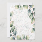 Eucalyptus Blush Alcohol Ink Verlovingspartij Kaart (Achterkant)