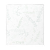 Eucalyptus & Blush Bloemen - Subtiele Botanische Notitieblok (Voorkant)