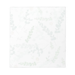 Eucalyptus & Blush Bloemen - Subtiele Botanische Notitieblok