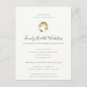 EUCALYPTUS BLUSH ROOS BLACK PINK WORKSHOP EVEN AANKONDIGINGSKAART (Voorkant)