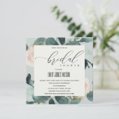 EUCALYPTUS BLUSH ROOS GRAY KRAFT VRIJGEZELLENFEEST KAART (Staand voorkant)