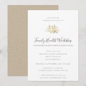 EUCALYPTUS BLUSH ROOS KRAFT BLACK WORKSHOP EVEN KAART (Voorkant / Achterkant)