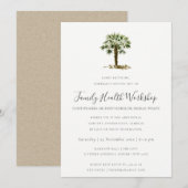 EUCALYPTUS BLUSH ROOS KRAFT BLACK WORKSHOP EVEN KAART (Voorkant / Achterkant)