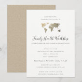 EUCALYPTUS BLUSH ROOS KRAFT GRAY WORKSHOP EVENT KAART (Voorkant / Achterkant)