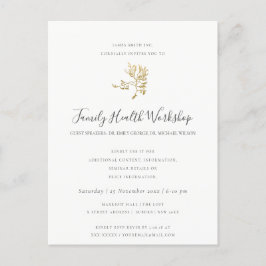 EUCALYPTUS BLUSH ROOS PINK KRAFT WORKSHOP EVAL AANKONDIGINGSKAART