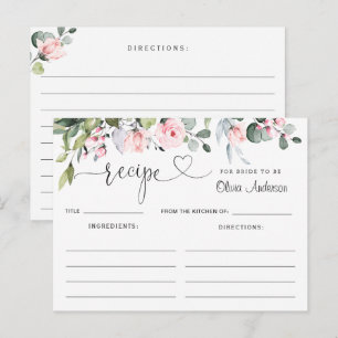 Eucalyptus Blush Rozen Bruiloftsrecept Kaart
