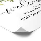 Eucalyptus Blush Wedding Ceremony Poster (Hoek)