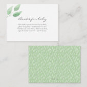 Eucalyptus Boeken voor baby Baby shower Kaart (Voorkant / Achterkant)