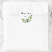 Eucalyptus boeket gepersonaliseerde gunst ronde sticker (Tas)
