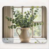 Eucalyptus boeket in boerderijraam muismat (Voorkant)