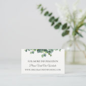 Eucalyptus Boeket Wedding Website Details Informatiekaartje (Staand voorkant)