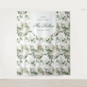 Eucalyptus Boho Arch Pampas Vrijgezellenfeest Back Wandkleed (Voorkant)