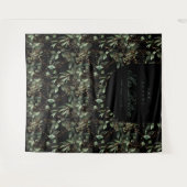 Eucalyptus Boho Boog Zwart Bruidsfeest Achtergrond Wandkleed (Voorkant (horizontaal))