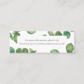 Eucalyptus Boho Greenery Trouwwebsite Kaarten Contactkaartje (Voorkant)