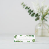 Eucalyptus Boho Greenery Trouwwebsite Kaarten Contactkaartje (Staand voorkant)