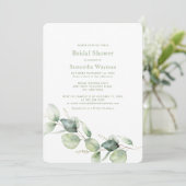 Eucalyptus Boho Greenery Vrijgezellenfeest Kaart (Staand voorkant)