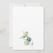 Eucalyptus Boho Greenery Vrijgezellenfeest Kaart (Achterkant)