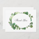 Eucalyptus Boho groen dank u Bedankkaart (Voorkant / Achterkant)