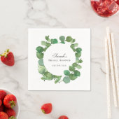 Eucalyptus Boho Groene Bloem Bruidsdouche Servet (Insitu)