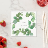 Eucalyptus Boho Groene Bloemen Servet (Insitu)