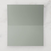 Eucalyptus Boho Groene Bloemige Bruiloft Plaatskaartje (Binnenkant ongevouwen)