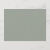 Eucalyptus Boho Groene Bloemige Bruiloftsborrel Aankondigingskaart (Achterkant)