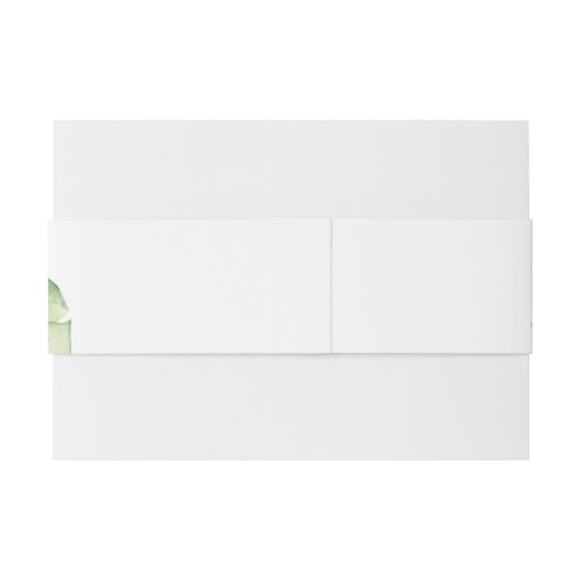 Eucalyptus Boho Groene Bloemige Trouw Uitnodigingen Wikkel (Achterkant Voorbeeld)