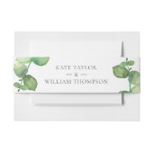 Eucalyptus Boho Groene Bloemige Trouw Uitnodigingen Wikkel (Voorkant Voorbeeld)