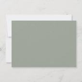 Eucalyptus Boho Groene Persoonlijke Boodschap Bedankkaart (Achterkant)