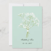 Eucalyptus Boho Huwelijksmenu Sjabloon, Ontvangst Kaart (Achterkant)