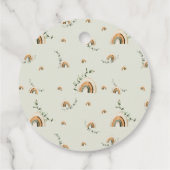 Eucalyptus boho kinderkamer kleding baby meisje do bedankjes labels (Achterkant)