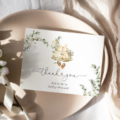 Eucalyptus boho kinderkamer kleding baby shower bedankkaart