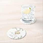 Eucalyptus boho kinderkamer kleding baby shower kartonnen onderzetters (Insitu)