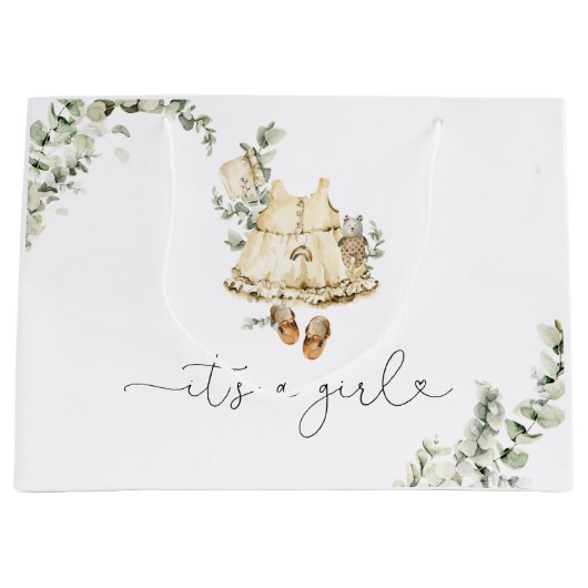 Eucalyptus boho kinderkamer kleding Het is een mei Groot Cadeauzakje (Voorkant)