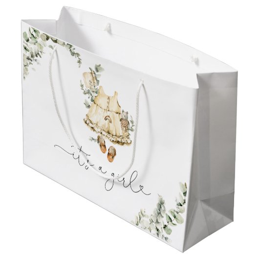 Eucalyptus boho kinderkamer kleding Het is een mei Groot Cadeauzakje (Achterkant Gekanteld)